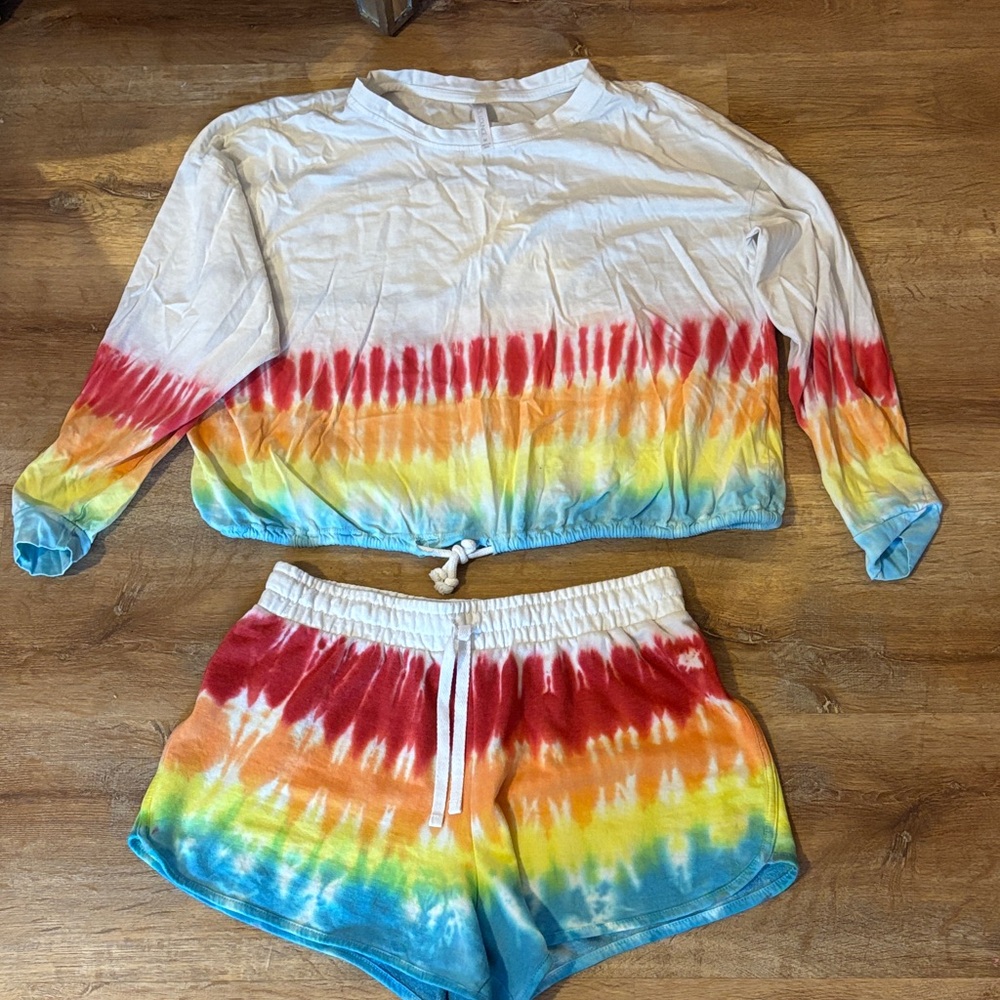 Colorful Tie-Dye Lounge Set M